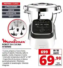 Comet Moulinex robot da cucina HF8098N offerta
