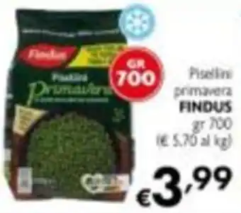 Maxi Supermercati Pisellini primavera FINDUS offerta