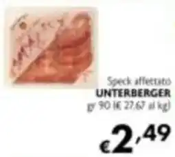 Maxi Supermercati Speck affettato UNTERBERGER offerta