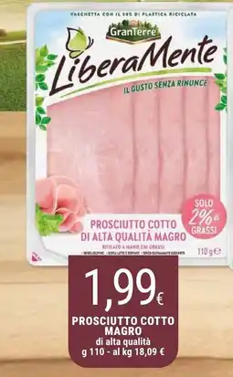 Doro Supermercati LiberaMente Prosciutto Cotto Magro offerta