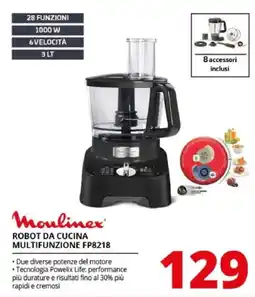 Comet Moulinex ROBOT DA CUCINA MULTIFUNZIONE FP8218 offerta