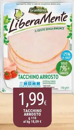 Doro Supermercati LiberaMente Tacchino Arrosto offerta
