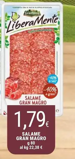 Doro Supermercati LiberaMente Salame Gran Magro offerta