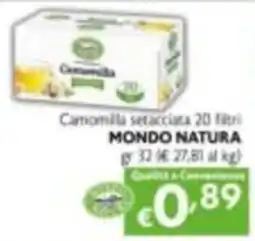 Maxi Supermercati Camomilla setacciata MONDO NATURA offerta