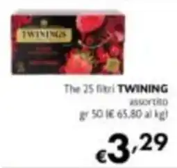 Maxi Supermercati The 25 filtri TWINING assortito offerta