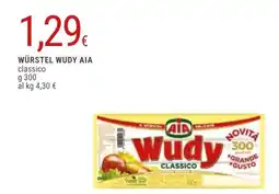Doro Supermercati WÜRSTEL WUDY AIA classico offerta