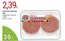 Doro Supermercati AIA CHICKEN BURGER offerta