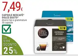Doro Supermercati Capsule Nescafé Dolce Gusto offerta