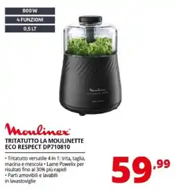 Comet Moulinex Tritatutto La Moulinette Eco Respect DP710810 offerta