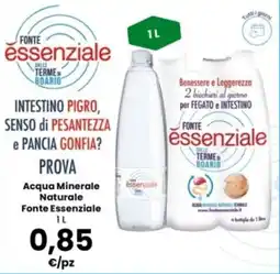 Interspar Acqua Minerale Naturale Fonte Essenziale offerta