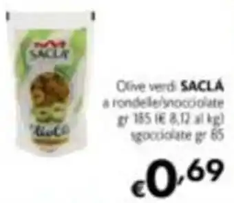 Maxi Supermercati Olive verdi SACLA offerta