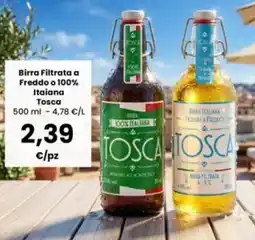 Interspar Birra Filtrata a Freddo o 100% Italiana Tosca offerta
