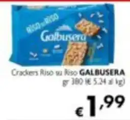 Maxi Supermercati Crackers Riso su Riso GALBUSERA offerta