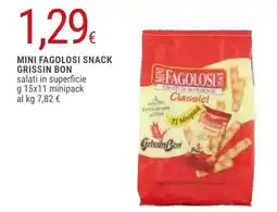 Doro Supermercati MINI FAGOLIOSI SNACK GRISSIN BON offerta