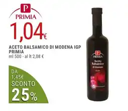 Doro Supermercati Aceto Balsamico di Modena IGP Primia offerta