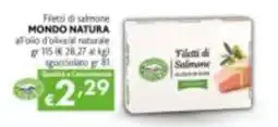 Maxi Supermercati Fietti di Salmone MONDO NATURA offerta