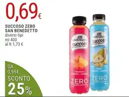 Doro Supermercati Succoso Zero San Benedetto offerta