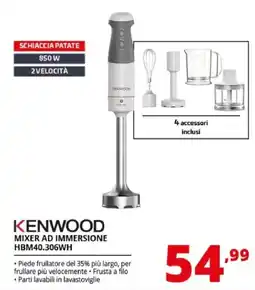 Comet KENWOOD MIXER AD IMMERSIONE HBM40.306WH offerta