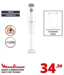 Comet Moulinex MIXER A IMMERSIONE EASY CHEF DD45A1 offerta