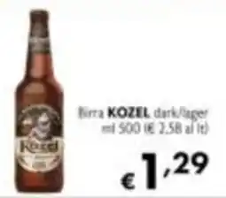 Maxi Supermercati Birra KOZEL dark/lager offerta