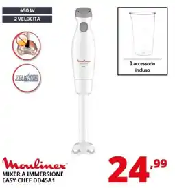 Comet Moulinex MIXER A IMMERSIONE EASY CHEF DD45A1 offerta