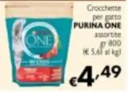 Maxi Supermercati Crocchette per gatto PURINA ONE offerta