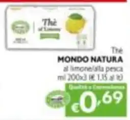 Maxi Supermercati Thé MONDO NATURA offerta