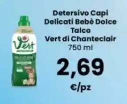 Interspar Detersivo Capi Delicati Bebè Dolce Talco Vert di Chanteclair offerta