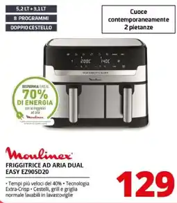 Comet Moulinex friggitrice ad aria dual easy EZ905D20 offerta