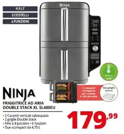 Comet NINJA FRIGGITRICE AD ARIA DOUBLE STACK XL offerta
