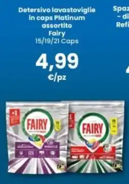 Interspar Detersivo lavastoviglie in caps Platinum assortito Fairy offerta