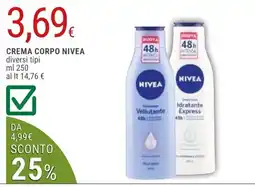 Doro Supermercati CREMA CORPO NIVEA offerta