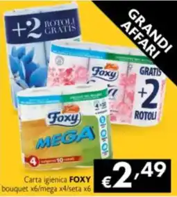 Maxi Supermercati Carta igienica FOXY offerta