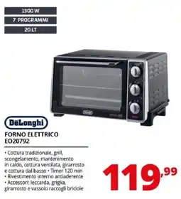 Comet DeLonghi FORNO ELETTRICO EO20792 offerta