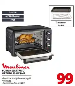 Comet Moulinex FORNO ELETTRICO OPTIMO 19 OX4448 offerta