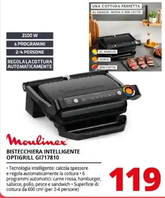 Comet Moulinex BISTECCHIERA INTELLIGENTE offerta