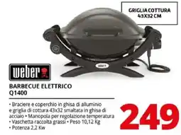 Comet Weber Barbecue Elettrico Q1400 offerta