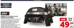 Comet Weber barbecue elettrico pulse 1000 black 81010053 offerta