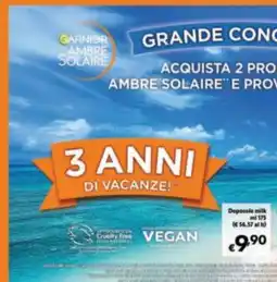 Maxi Supermercati GARNIER AMBRE SOLAIRE offerta