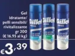 Maxi Supermercati Gel idratante/ pelli sensibili/ rivitalizzante Gillette offerta
