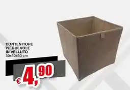 Il Gigante CONTENITORE PIEGHEVOLE IN VELLUTO offerta
