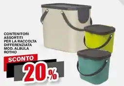 Il Gigante Contenitori assortiti per la raccolta differenziata offerta