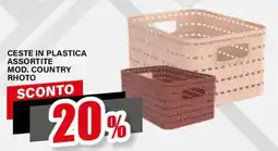 Il Gigante Ceste in plastica offerta
