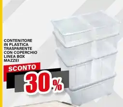Il Gigante Contenitore in plastica trasparente con coperchio linea box mazzei offerta