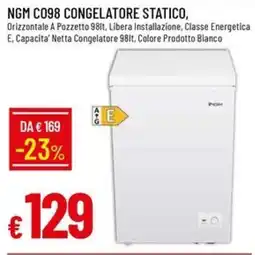 IperFamila NGM CONGELATORE STATICO offerta