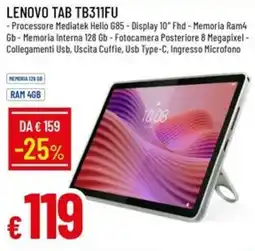 IperFamila LENOVO TAB TB311FU offerta