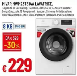 IperFamila MIVAR MWM23T814A LAVATRICE offerta