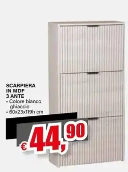 Il Gigante SCARPIERA IN MDF 3 ANTE offerta