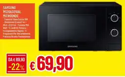 IperFamila SAMSUNG MICROONDE offerta