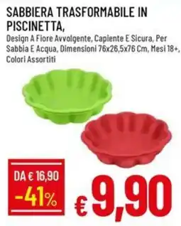 IperFamila Sabbiera trasformabile in piscinetta offerta